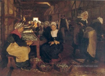 Mujeres en Concarneau 1879 Peder Severin Kroyer Peinture à l'huile